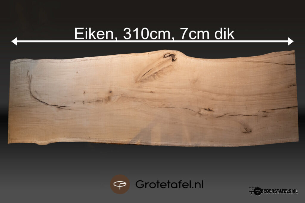 Eiken schaaldeel 310cm