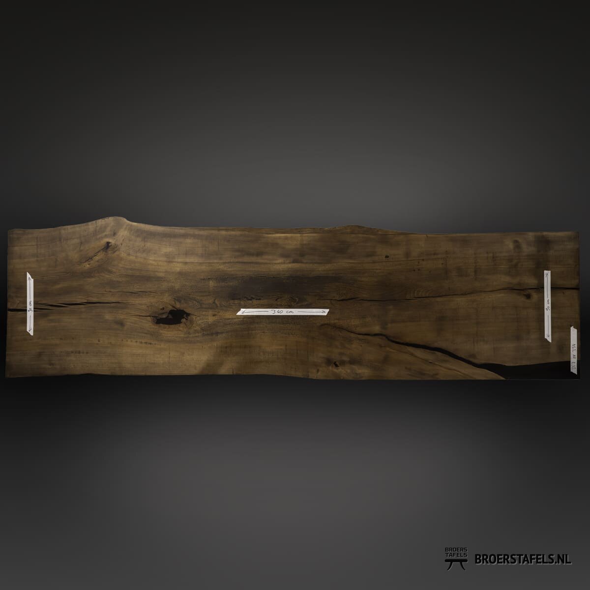 Massief houten eettafel op maat gemaakt door Broers Tafels