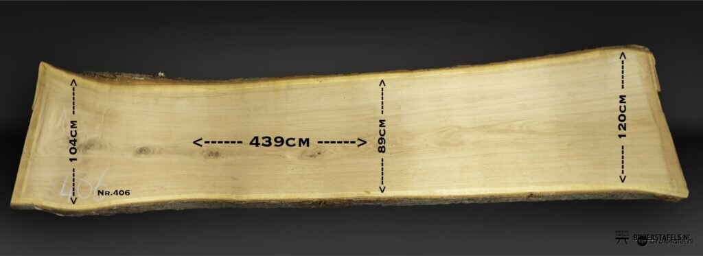 Eiken tafelblad DIRECT LEVERBAAR (L406)