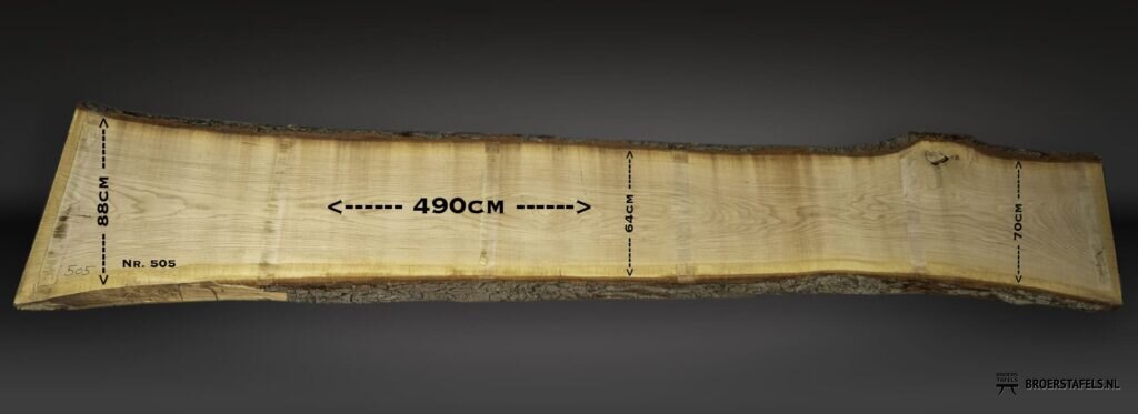 Eiken (Bar)tafelblad 490cm