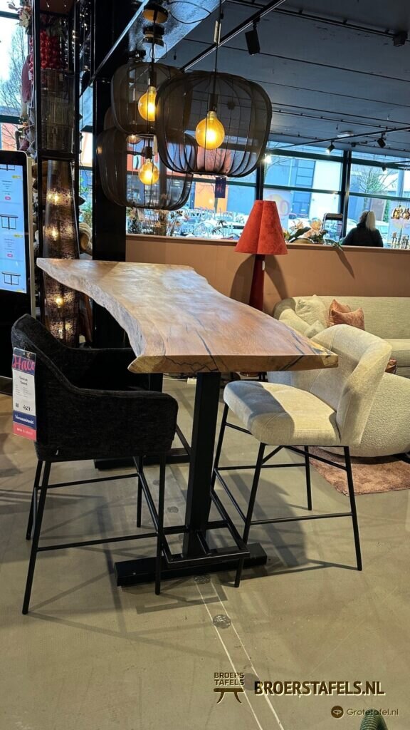 Bartafel eiken met epoxy