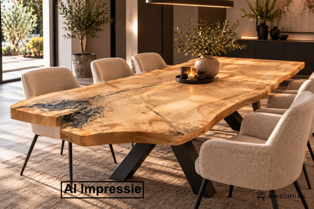 Eiken tafelblad DIRECT LEVERBAAR (L606)
