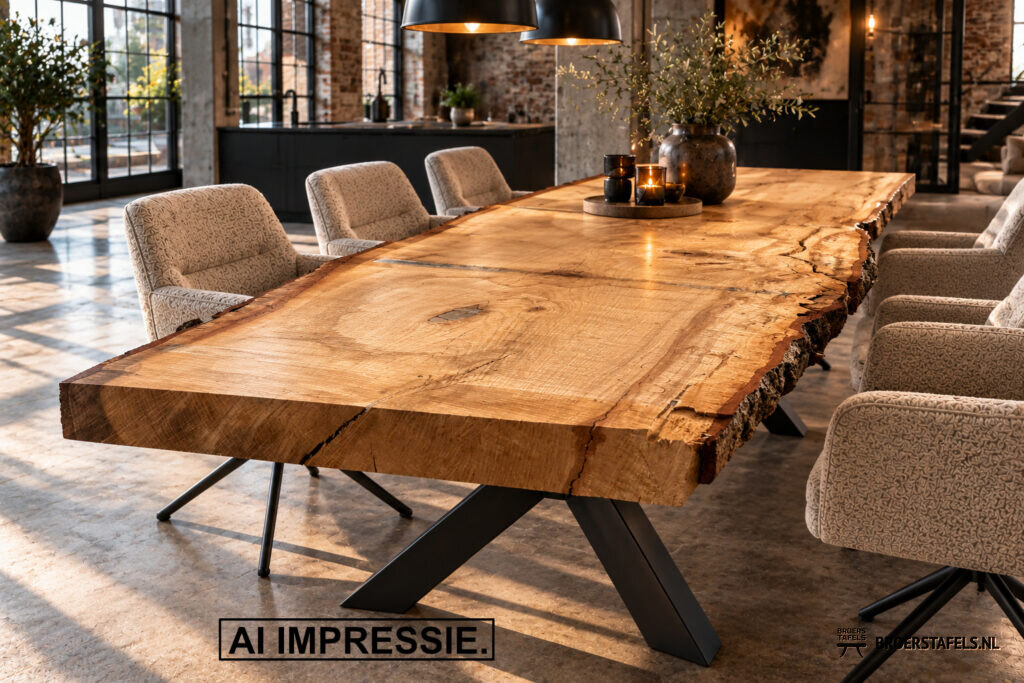 Eiken tafelblad DIRECT LEVERBAAR (L603)