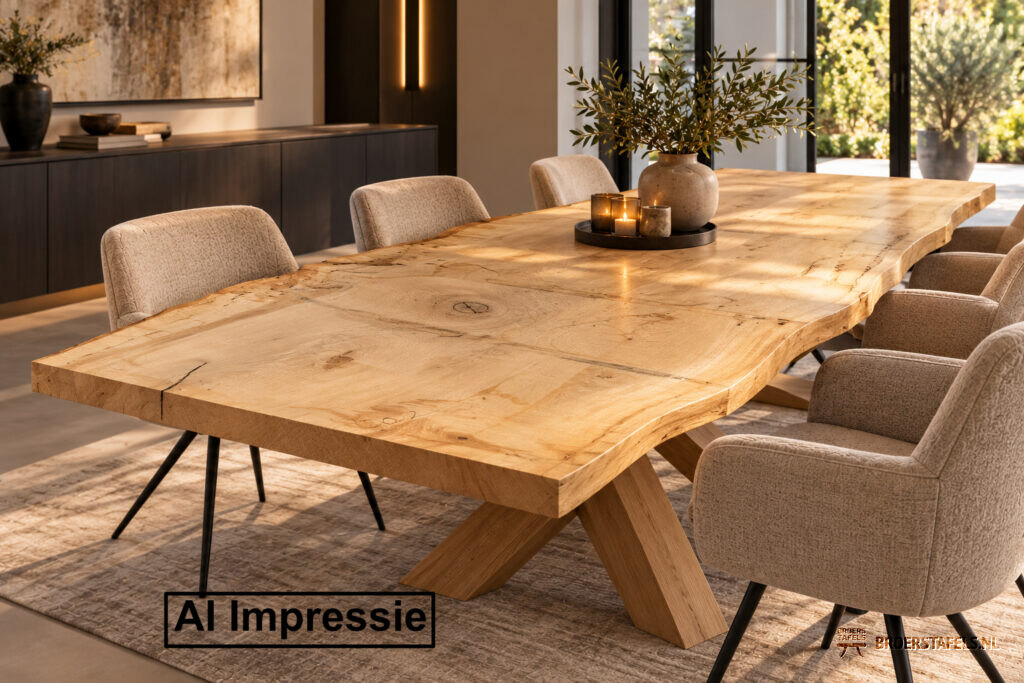 Eiken tafelblad DIRECT LEVERBAAR (L602)